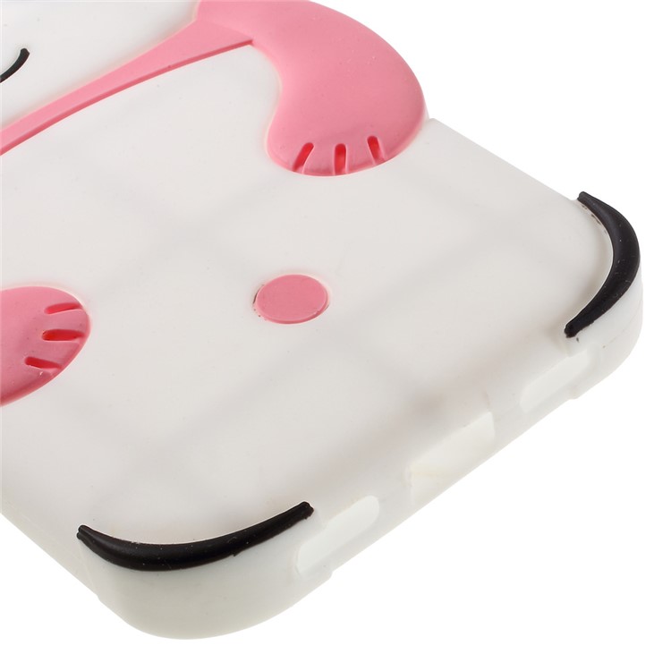 For Huawei P9 Lite Cute 3D Panda Silicone Shell - Pink-5