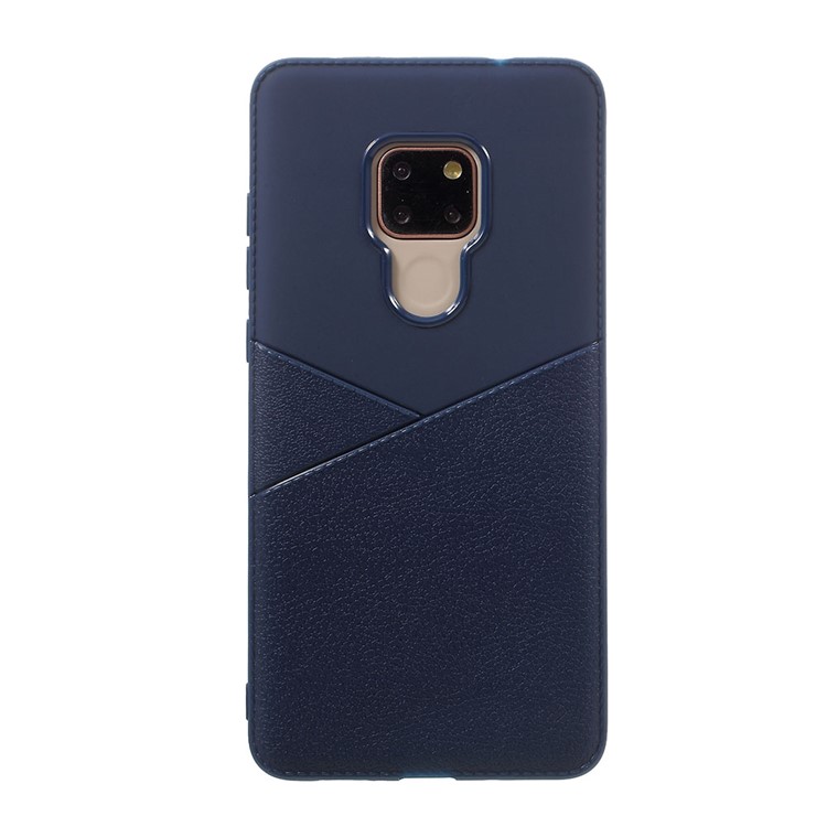 For Huawei Mate 20 Litchi Grain TPU Cell Phone Case Accessory - Blue-2