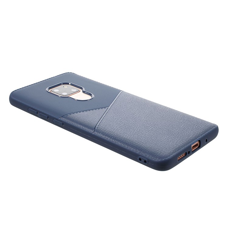 For Huawei Mate 20 Litchi Grain TPU Cell Phone Case Accessory - Blue-3