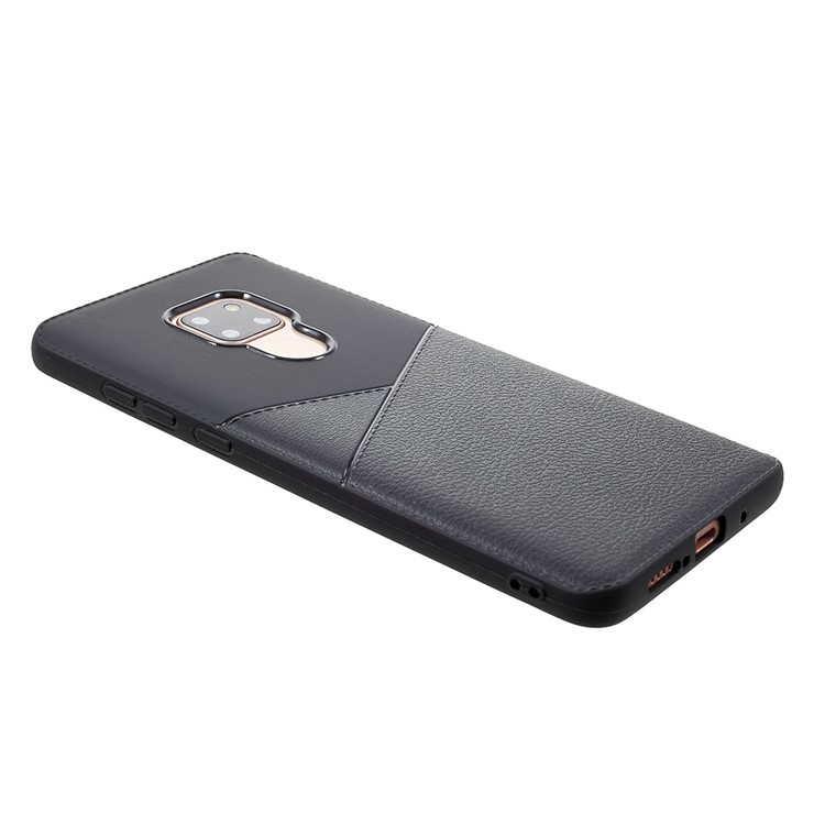 For Huawei Mate 20 Litchi Grain TPU Cell Phone Case Accessory - Black-2
