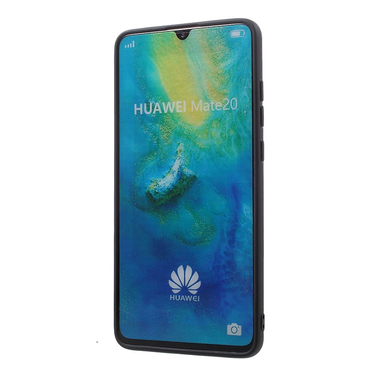 For Huawei Mate 20 Litchi Grain TPU Cell Phone Case Accessory - Black-6