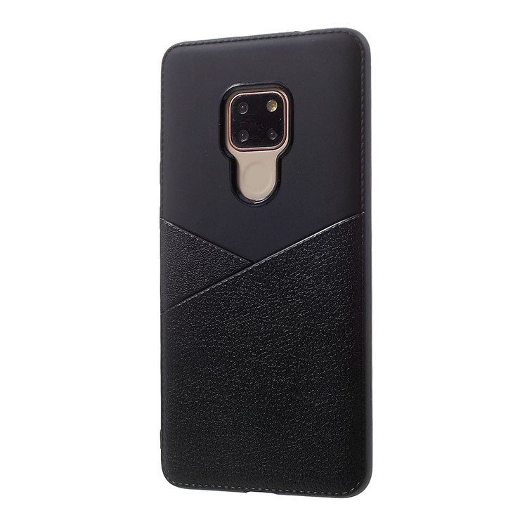 For Huawei Mate 20 Litchi Grain TPU Cell Phone Case Accessory - Black-7
