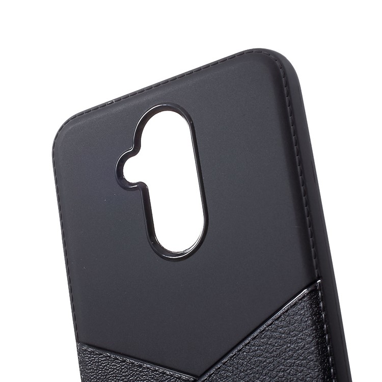 For Huawei Mate 20 Lite Litchi Grain TPU Mobile Phone Cover Shell - Black-4