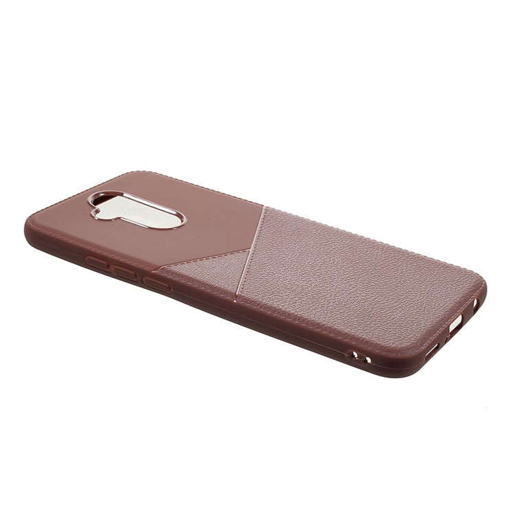 For Huawei Mate 20 Lite Litchi Grain TPU Mobile Phone Cover Shell - Brown-2