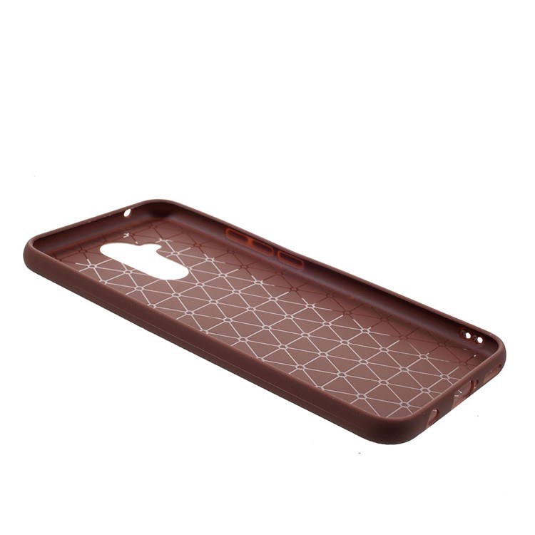 For Huawei Mate 20 Lite Litchi Grain TPU Mobile Phone Cover Shell - Brown-3