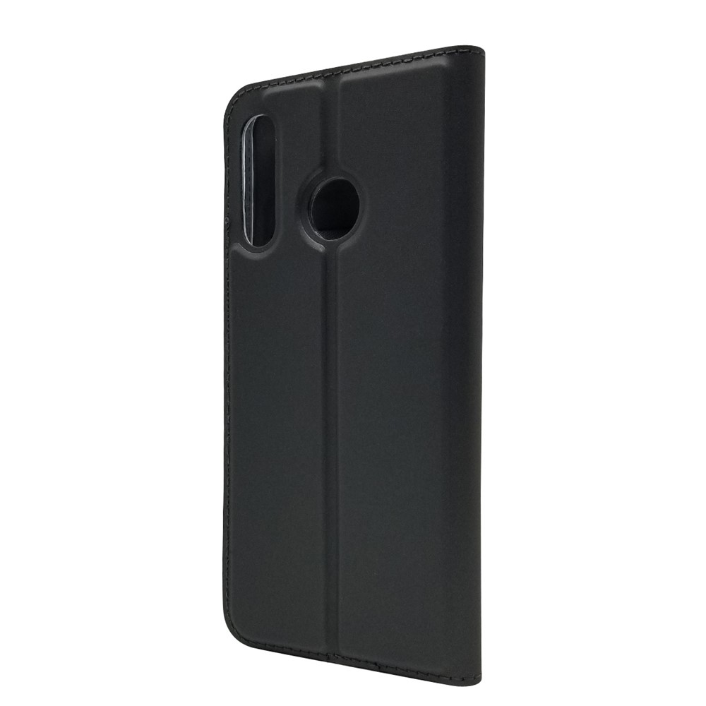 Case de Ranura de Tarjeta de Cuero de Adsorción Magnética Para Huawei P30 Lite - Negro