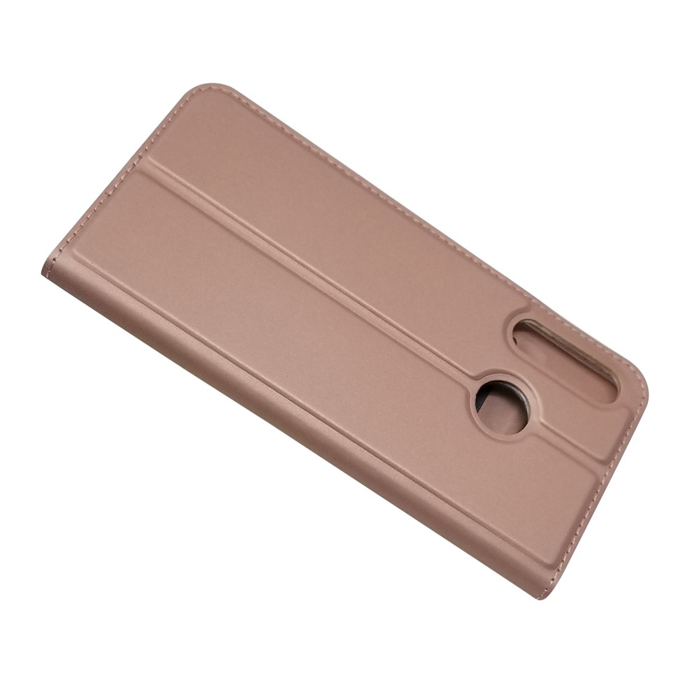 Magnetic Adsorption Leather Card Slot Case for Huawei P30 Lite - Rose Gold-4