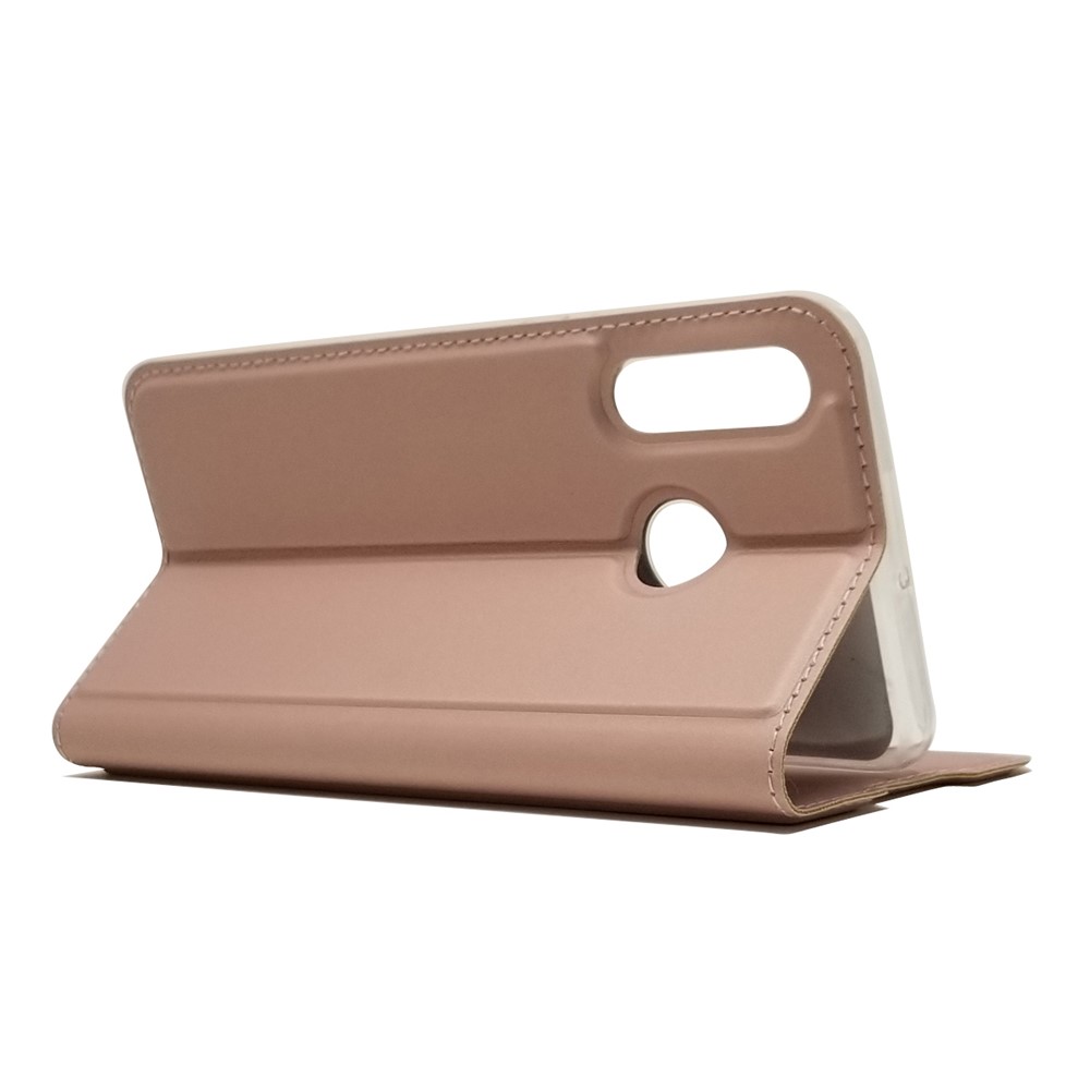 Magnetic Adsorption Leather Card Slot Case for Huawei P30 Lite - Rose Gold-6