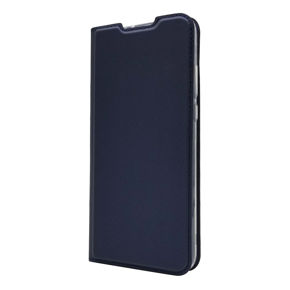 Case de Ranura de Tarjeta de Cuero de Adsorción Magnética Para Huawei P30 Lite - Azul Oscuro