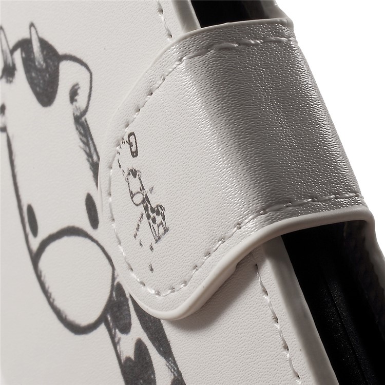 Leather Wallet Stand Phone Case for Huawei P9 Lite - Giraffe-7