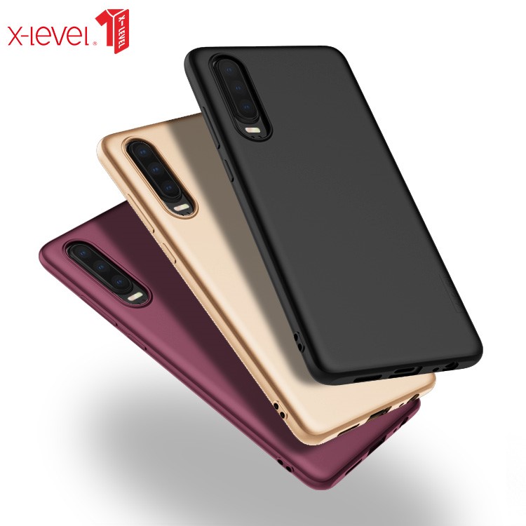 X-LEVEL Ultra-thin Matte TPU Phone Case Cover for Huawei P30 - Black-5