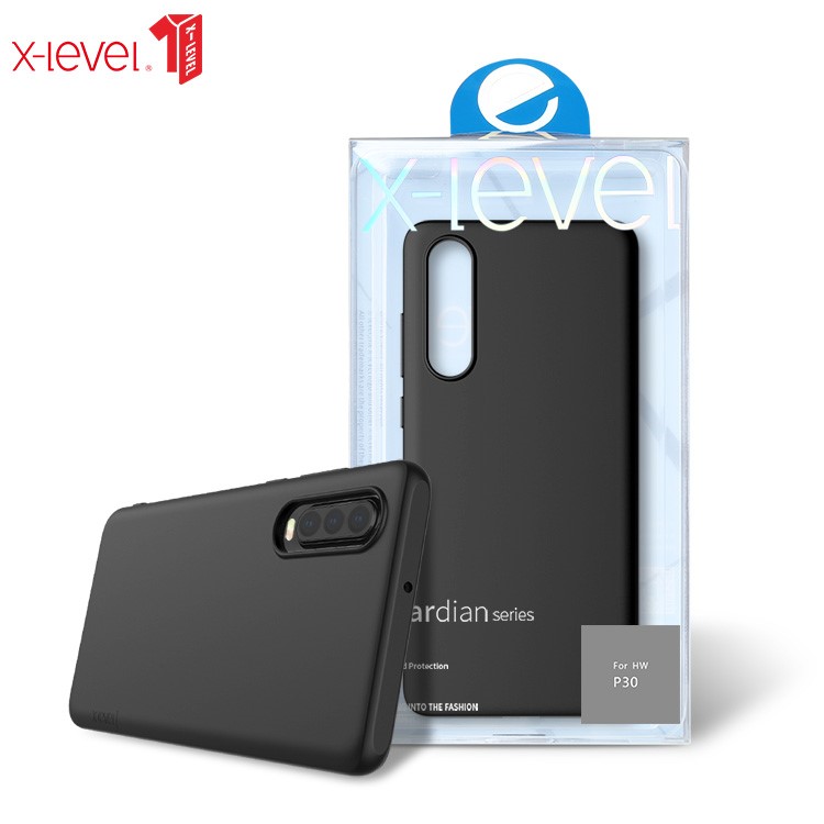 X-LEVEL Ultra-thin Matte TPU Phone Case Cover for Huawei P30 - Black-6