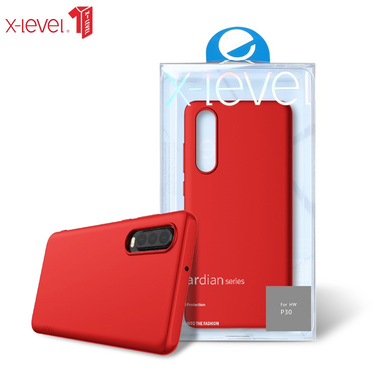 X-LEVEL Ultra-thin Matte TPU Phone Case Cover for Huawei P30 - Red-6