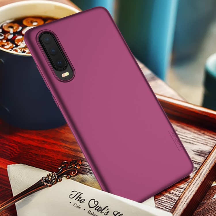 X-LEVEL Ultra-thin Matte TPU Phone Case Cover for Huawei P30 - Wine Red-1
