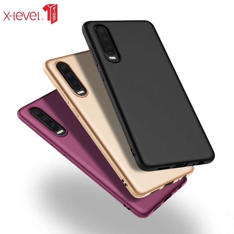 X-LEVEL Ultra-thin Matte TPU Phone Case Cover for Huawei P30 - Wine Red-5