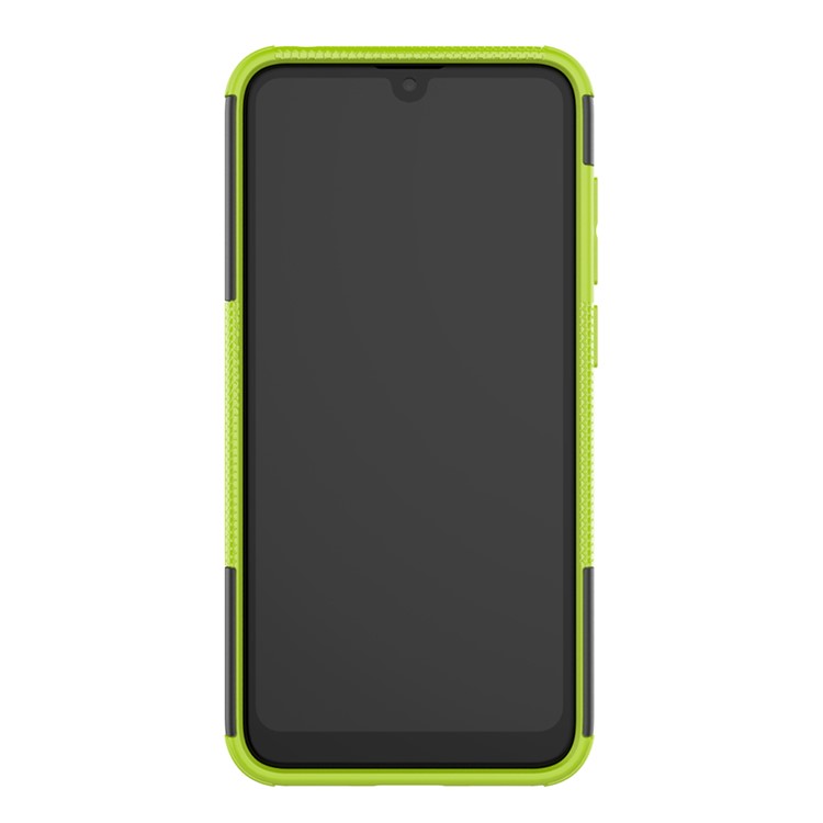 Tyre Pattern PC TPU Hybrid Phone Shell with Kickstand for Huawei Y7 Pro (2019) / Y7 (2019) / Enjoy 9 - Green-5