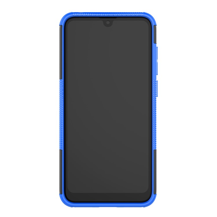Tyre Pattern PC TPU Hybrid Phone Shell with Kickstand for Huawei Y7 Pro (2019) / Y7 (2019) / Enjoy 9 - Blue-5