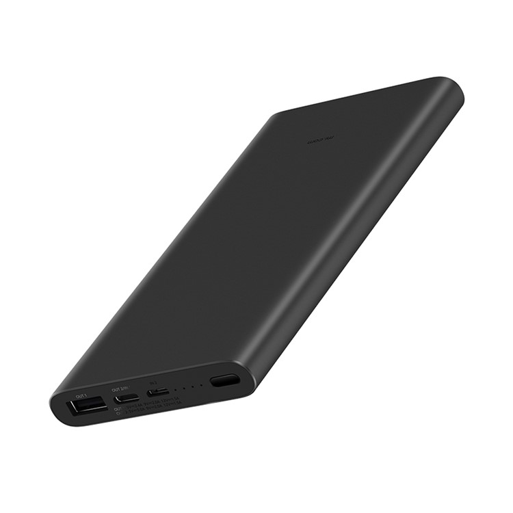 XIAOMI Mobile Power Bank 3 10000mAh 18W Quick Charge External Battery for iPhone Samsung Xiaomi, etc - Black-2