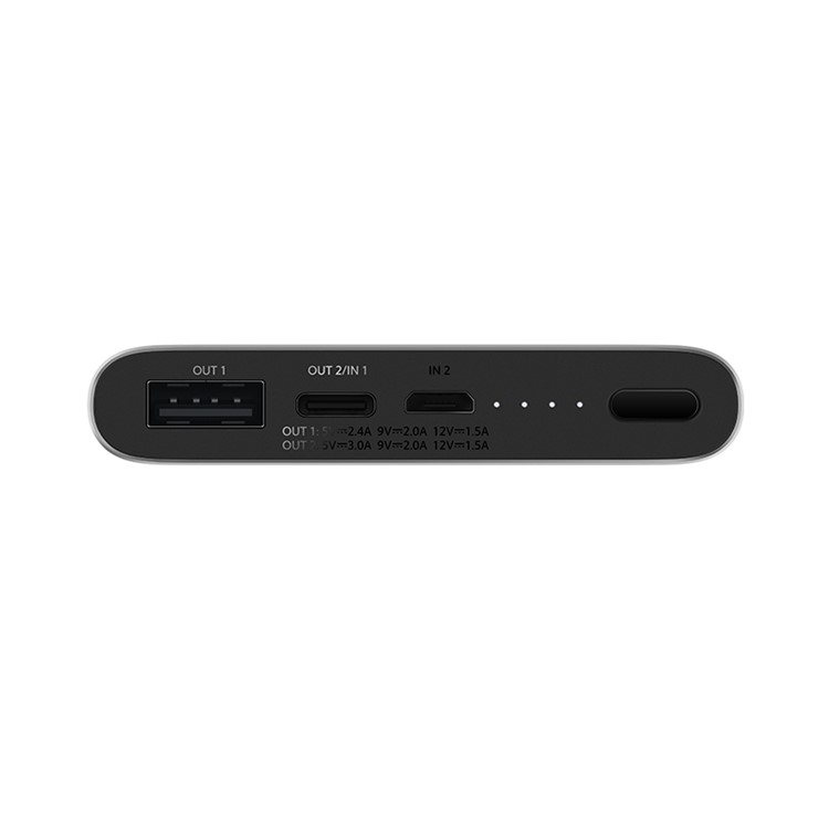 XIAOMI Mobile Power Bank 3 10000mAh 18W Quick Charge External Battery for iPhone Samsung Xiaomi, etc - Silver-3