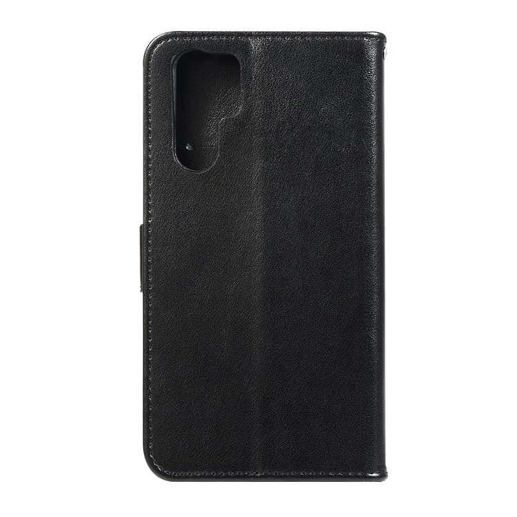 HAT PRINCE Imprinted Owl Wallet Leather Cover for Huawei P30 Pro - Black-3