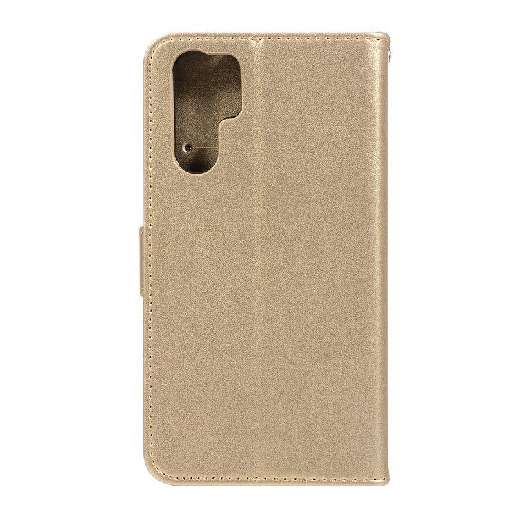 HAT PRINCE Imprinted Owl Wallet Leather Cover for Huawei P30 Pro - Gold-3