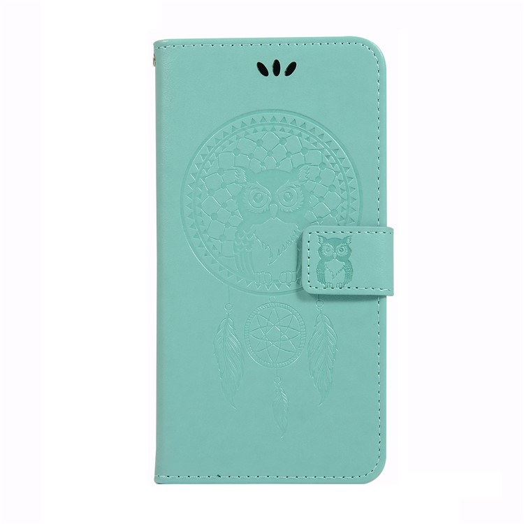HAT PRINCE Imprinted Owl Wallet Leather Cover for Huawei P30 Pro - Cyan-2