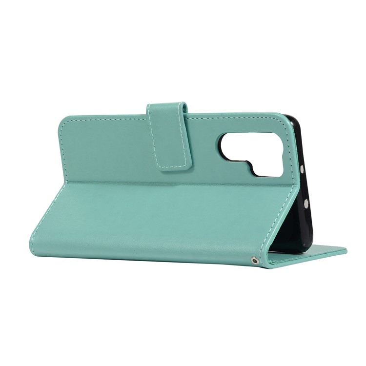 HAT PRINCE Imprinted Owl Wallet Leather Cover for Huawei P30 Pro - Cyan-5