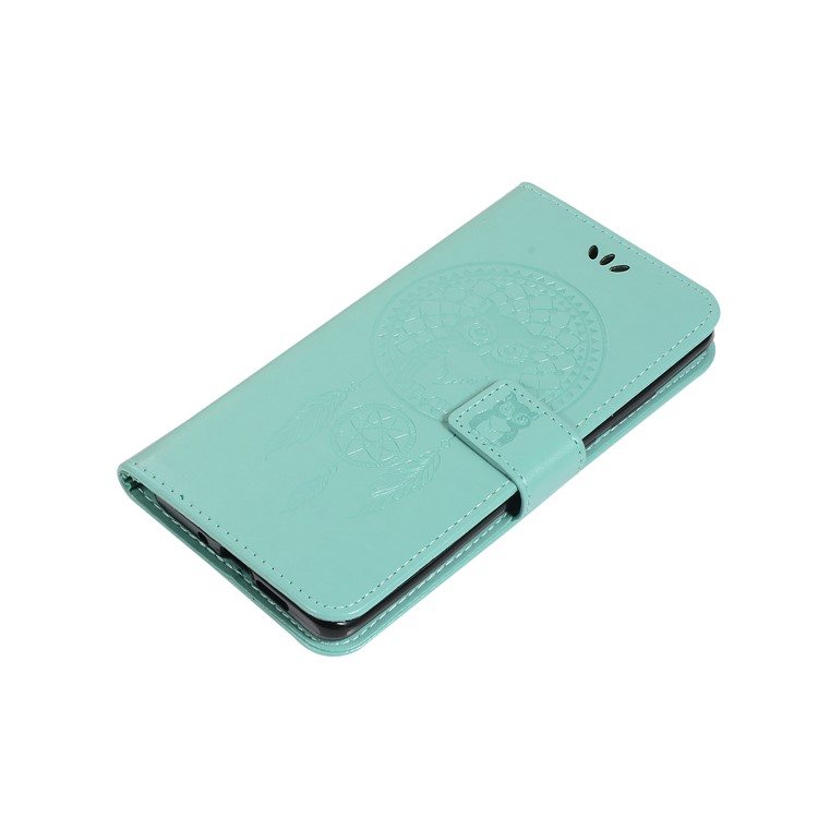 HAT PRINCE Imprinted Owl Wallet Leather Cover for Huawei P30 Pro - Cyan-7