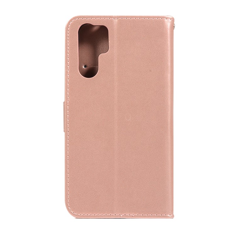 HAT PRINCE Imprinted Owl Wallet Leather Cover for Huawei P30 Pro - Rose Gold-3