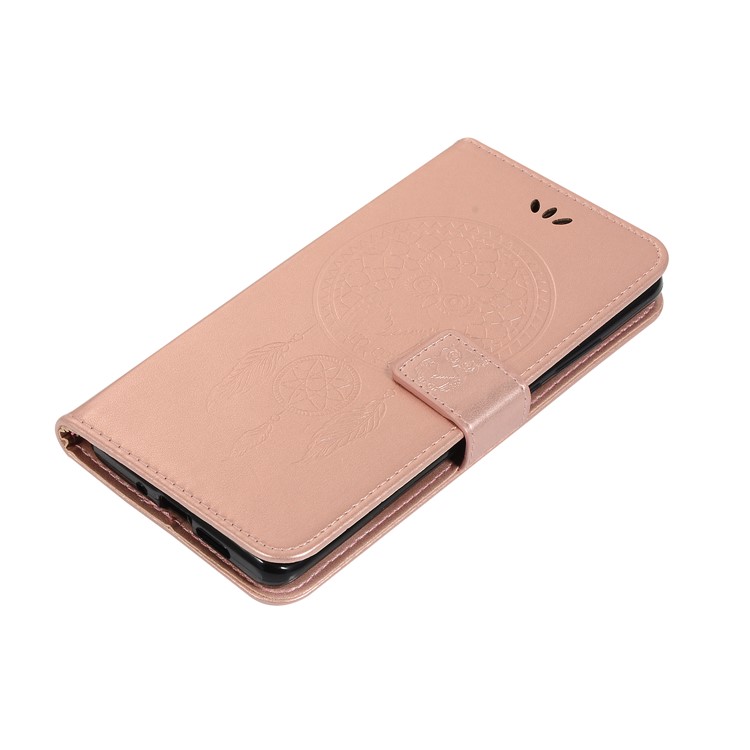 HAT PRINCE Imprinted Owl Wallet Leather Cover for Huawei P30 Pro - Rose Gold-7