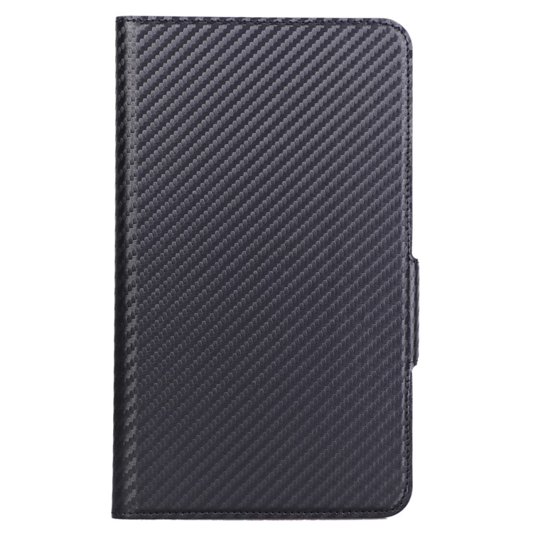 WY-1595A Carbon Fiber Texture PU Leather Stand Casing for Huawei Honor WaterPlay 8 inch D-02K (Japan) - Black-4