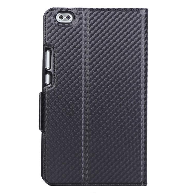 WY-1595A Carbon Fiber Texture PU Leather Stand Casing for Huawei Honor WaterPlay 8 inch D-02K (Japan) - Black-5