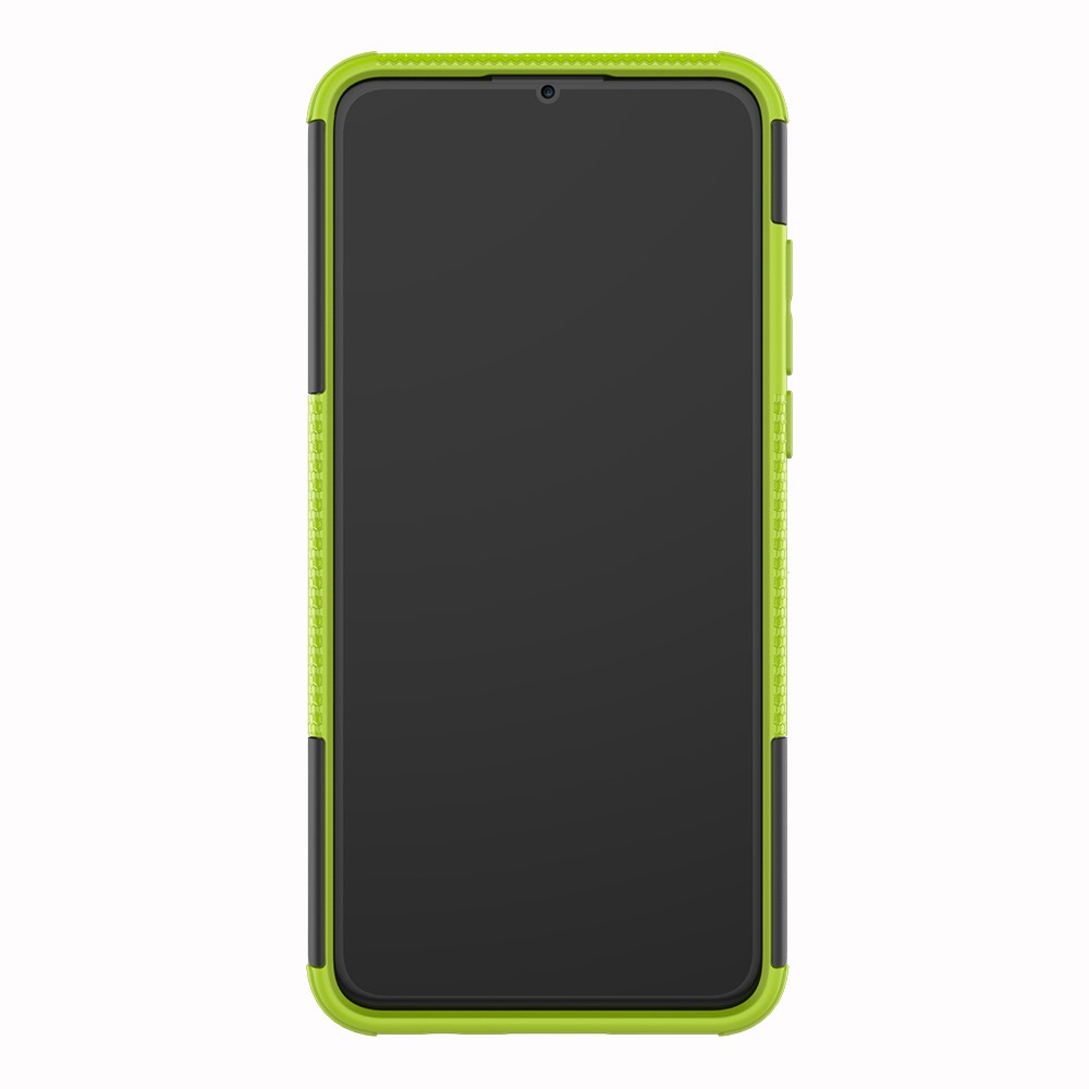 For Huawei P30 Lite Cool Tyre Kickstand PC + TPU Hybrid Protection Case Cover - Green-6