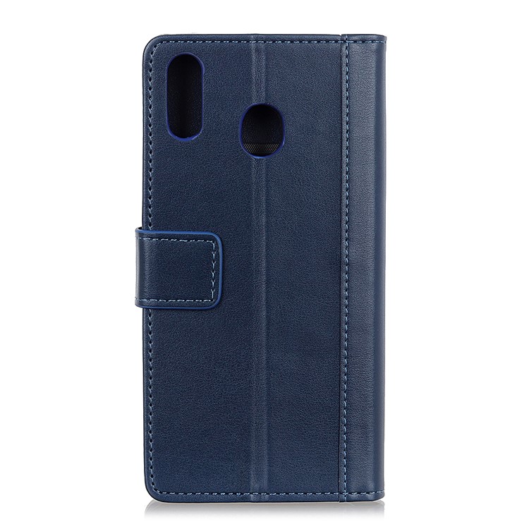 PU Leather Mobile Phone Case with Wallet Stand for Huawei Y6 (2019) - Dark Blue-6