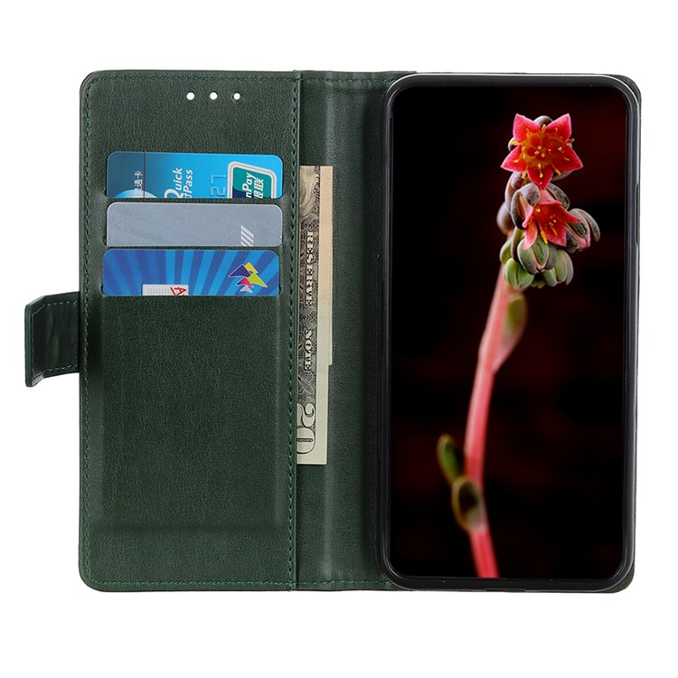 PU Leather Mobile Phone Case with Wallet Stand for Huawei Y6 (2019) - Green-3