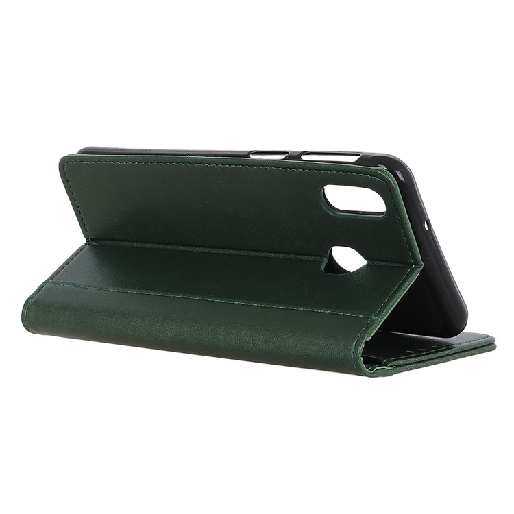 PU Leather Mobile Phone Case with Wallet Stand for Huawei Y6 (2019) - Green-7