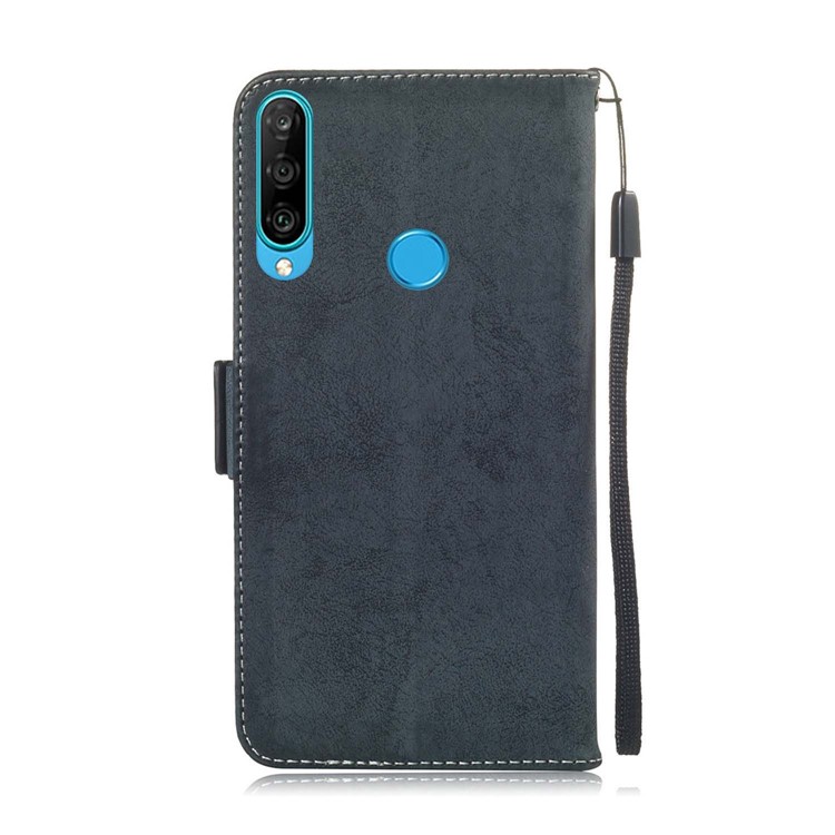Retro Style PU Leather Flip Cover for Huawei P30 Lite / nova 4e - Black-3