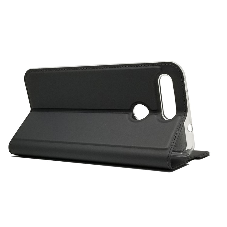 Magnetic Adsorption Leather Card Holder Case for Huawei Honor View 20 / Honor V20 - Black-7