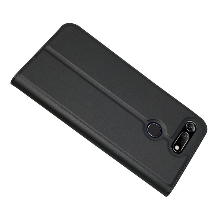 Magnetic Adsorption Leather Card Holder Case for Huawei Honor View 20 / Honor V20 - Black-9