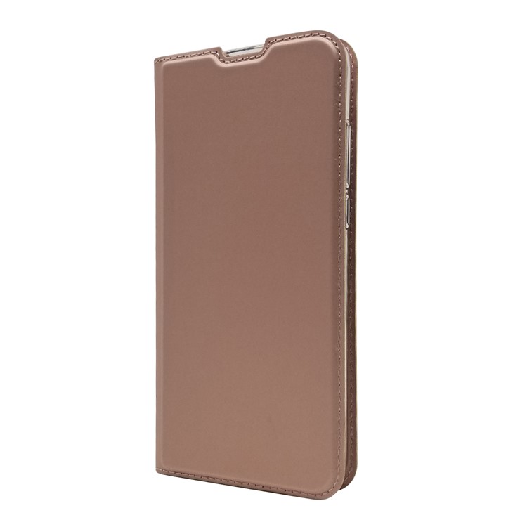 Case de Cartas de Cuero de Adsorción Magnética Para Huawei Honor View 20 / Honor V20 - Oro Rosa