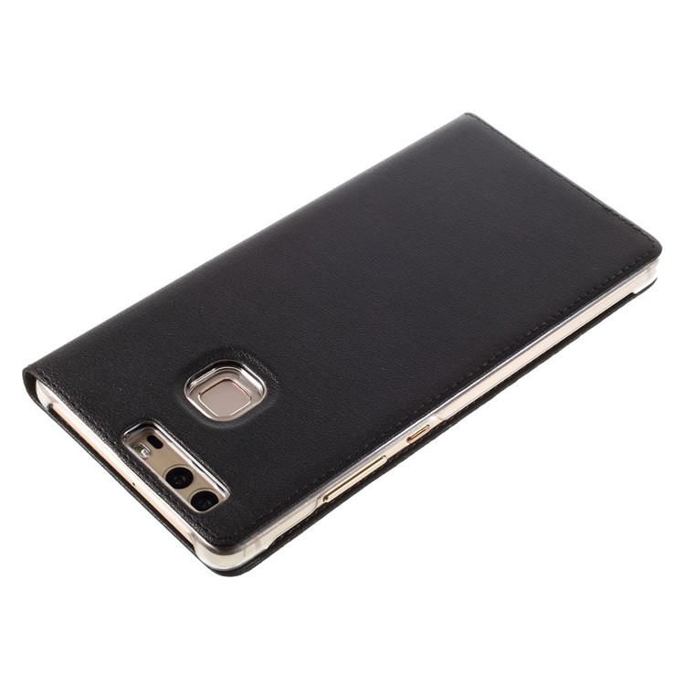 View Window Leather Flip Case for Huawei P9 - Black-8