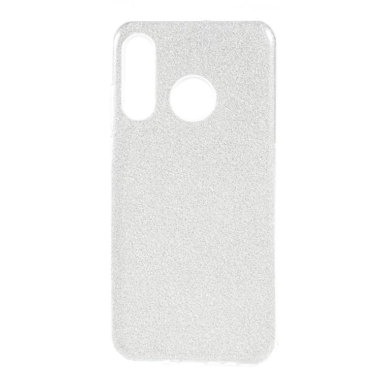 3-in-1 Glittery Powder Paper TPU + PC Hybrid Case Phone Cover for Huawei P30 Lite/nova 4e/P30 lite New Edition - Transparent-2