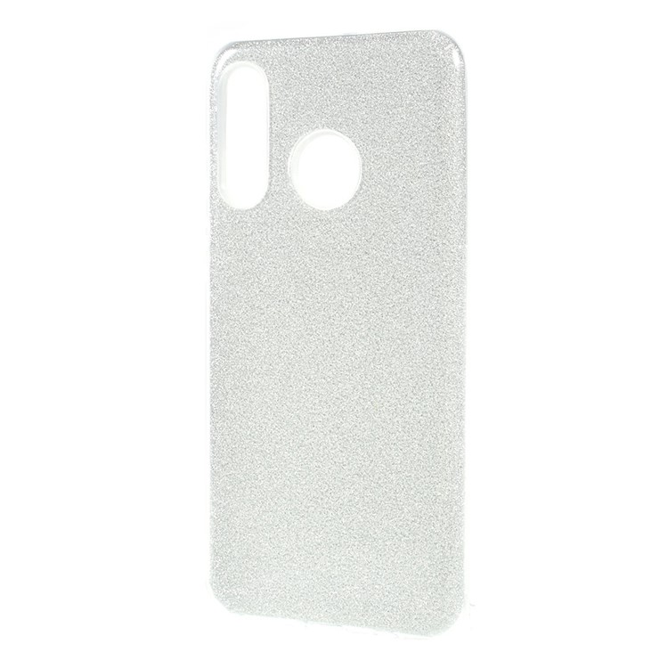 3-in-1 Glittery Powder Paper TPU + PC Hybrid Case Phone Cover for Huawei P30 Lite/nova 4e/P30 lite New Edition - Transparent-3