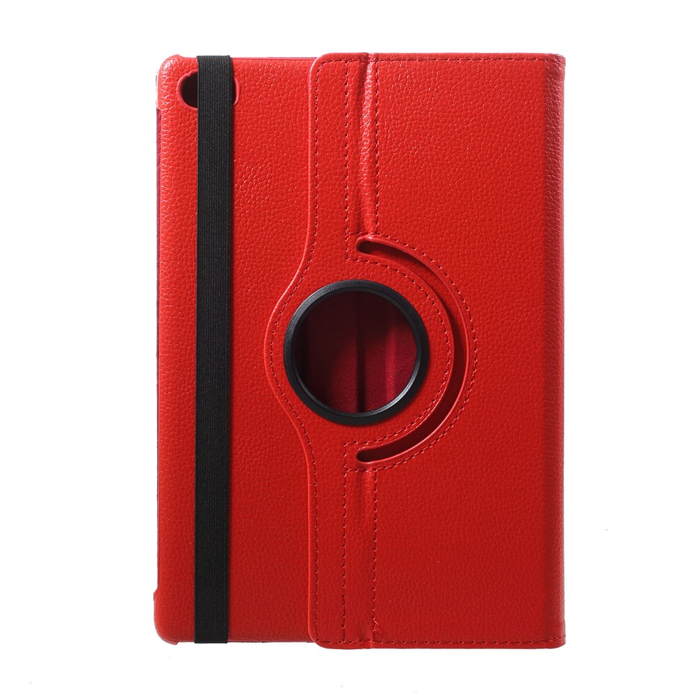 Litchi Texture 360 Degree Rotary Stand Leather Case for Huawei MediaPad M5 lite 10 - Red-1