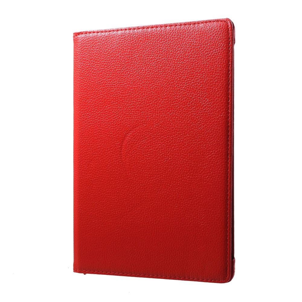 Texture De Litchi Etui En Cuir De Support Rotatif À 360 Degrés Pour Huawei MediaPad M5 Lite 10 - Rouge-6