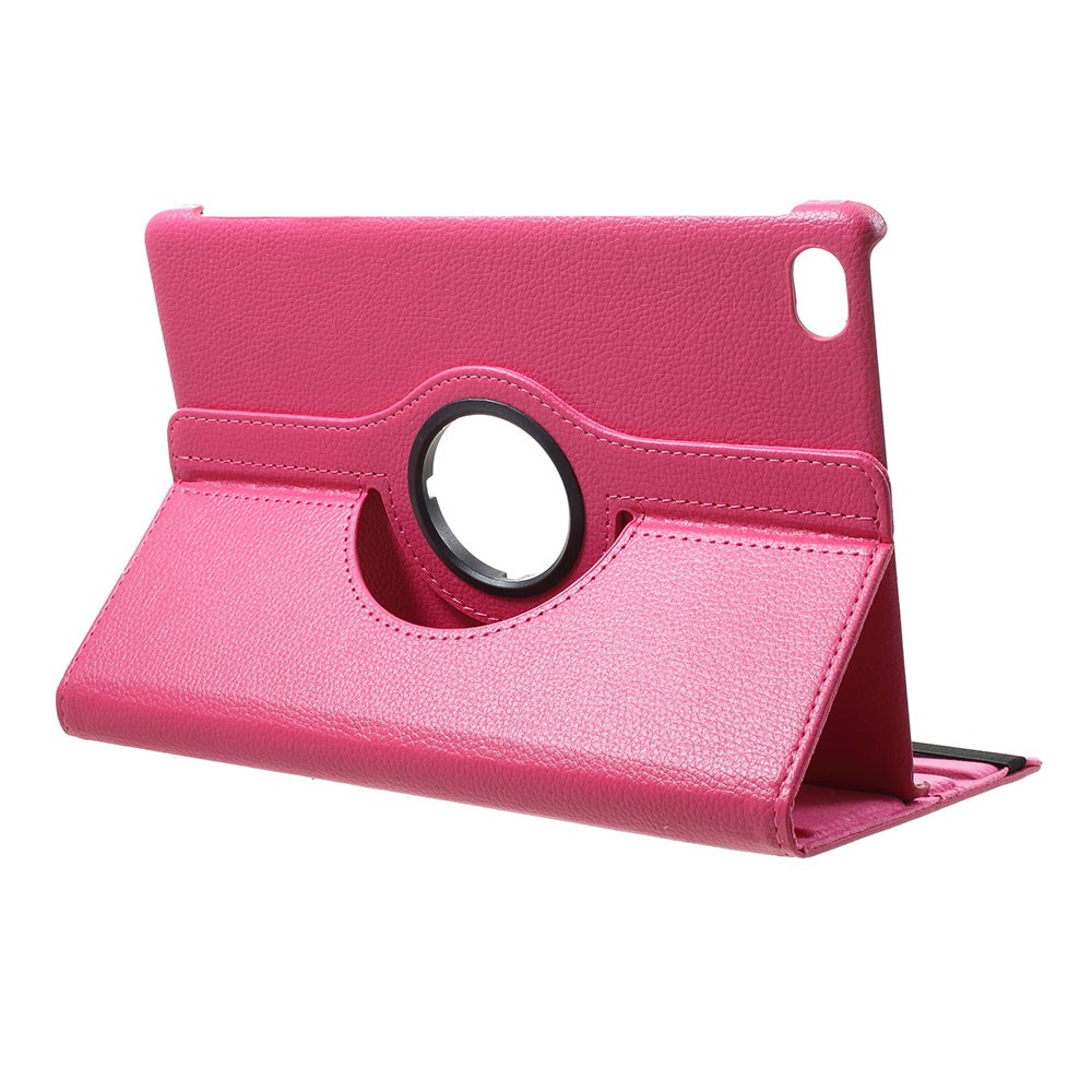 Litchi Texture 360 Degree Rotary Stand Leather Case for Huawei MediaPad M5 lite 10 - Rose-2