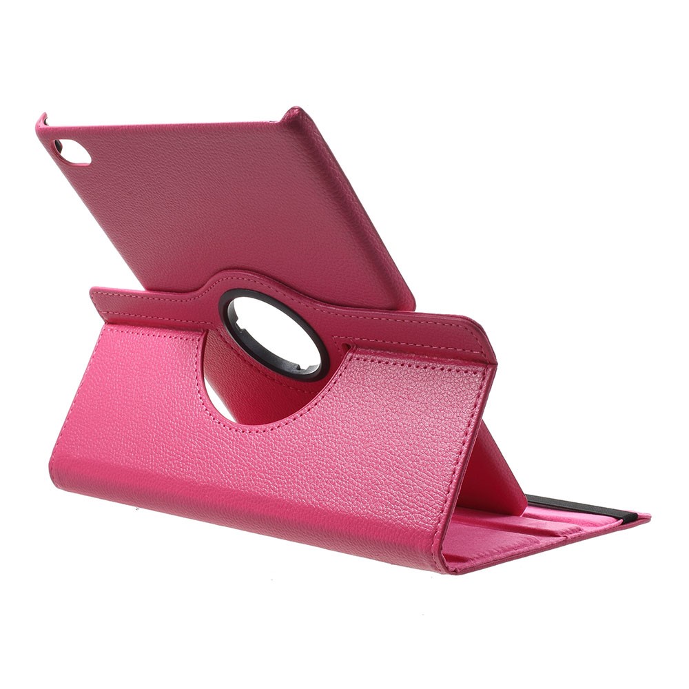 Litchi Texture 360 Degree Rotary Stand Leather Case for Huawei MediaPad M5 lite 10 - Rose-3