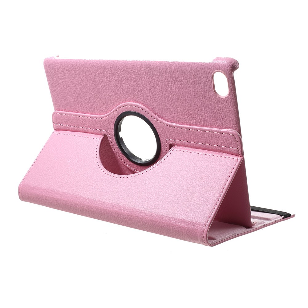 Litchi Texture 360 Degree Rotary Stand Leather Case for Huawei MediaPad M5 lite 10 - Pink-2