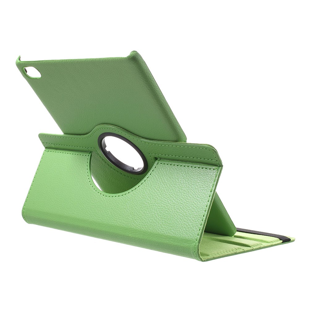 Litchi Texture 360 Degree Rotary Stand Leather Case for Huawei MediaPad M5 lite 10 - Green-3