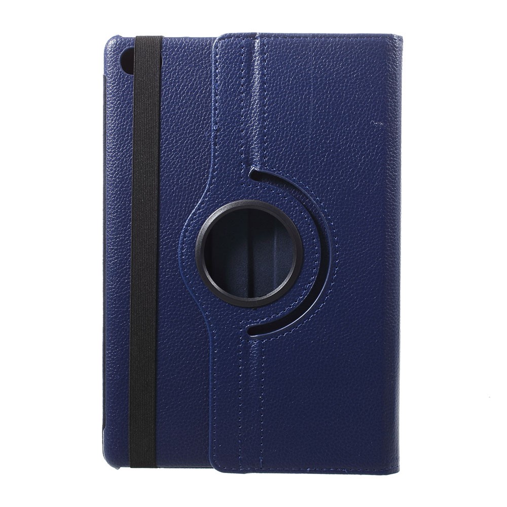 Litchi Texture 360 Degree Rotary Stand Leather Case for Huawei MediaPad M5 lite 10 - Dark Blue-1